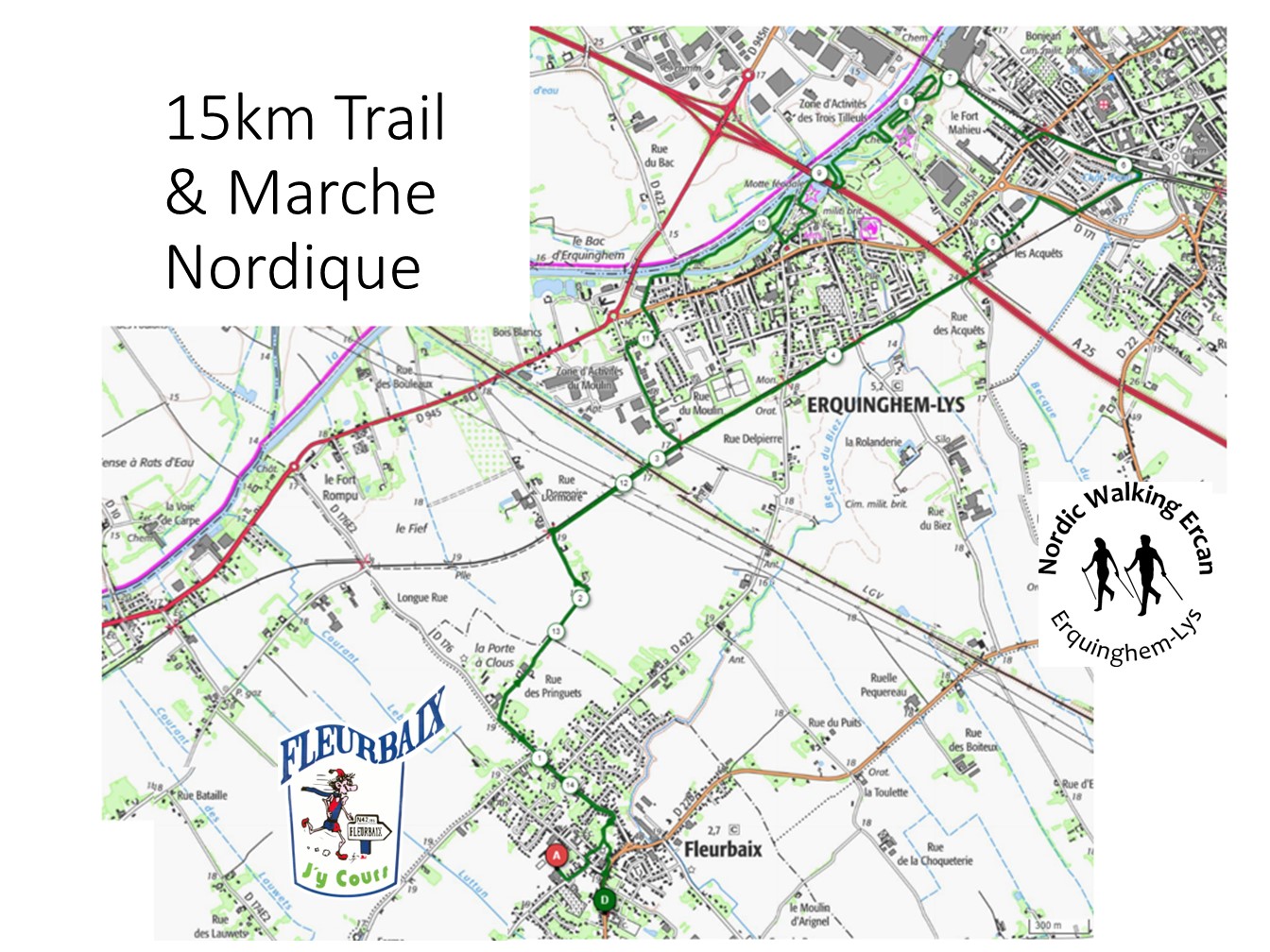 parcours de la course Dimanche 3 mars 15km Trail